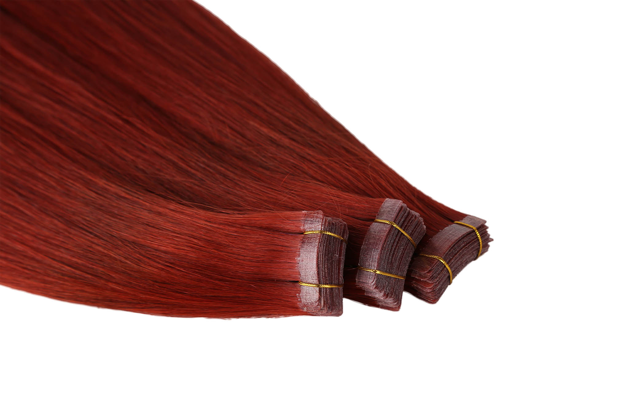 nice double drawn tape in hair extension