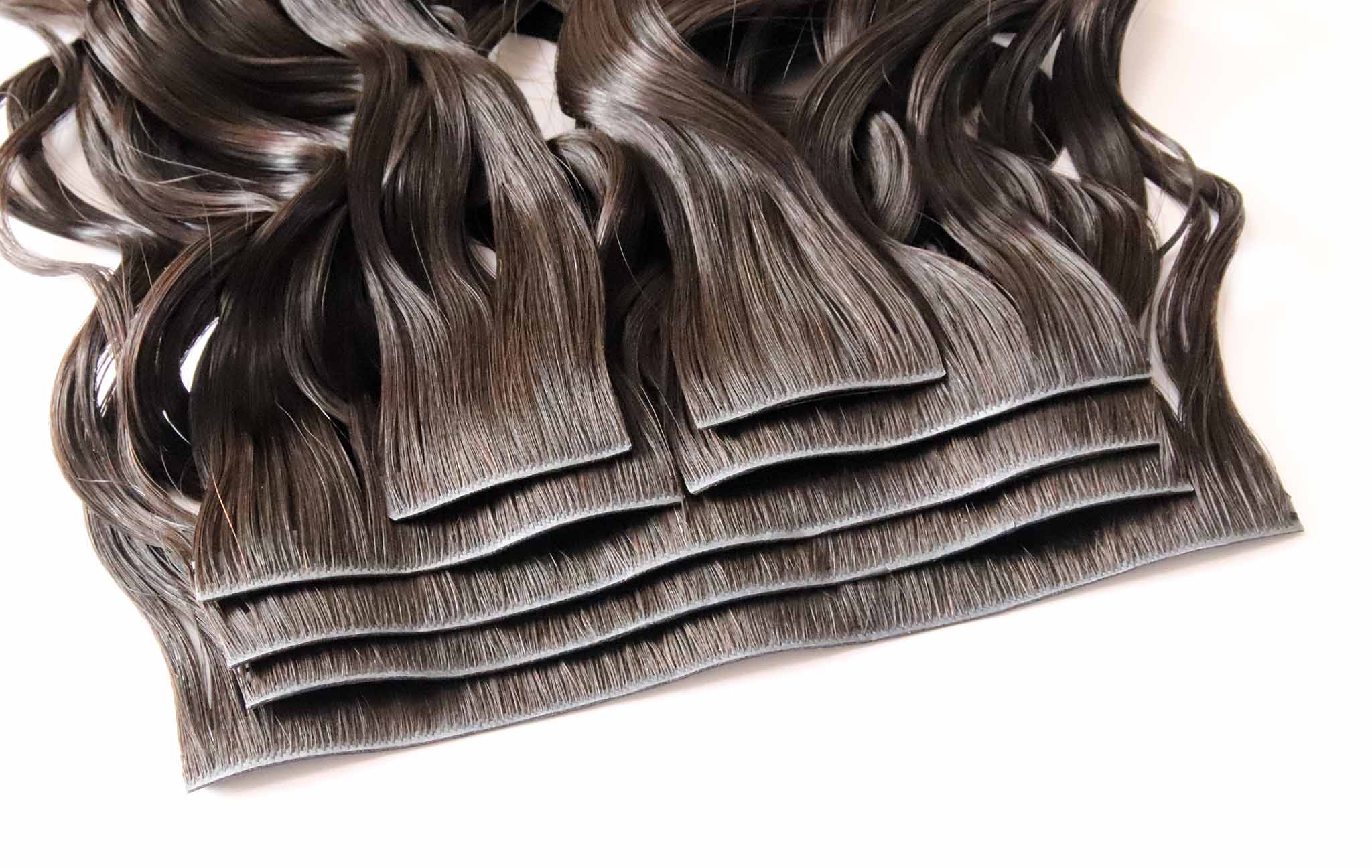 virgin hair Injected skin clips in hair extension