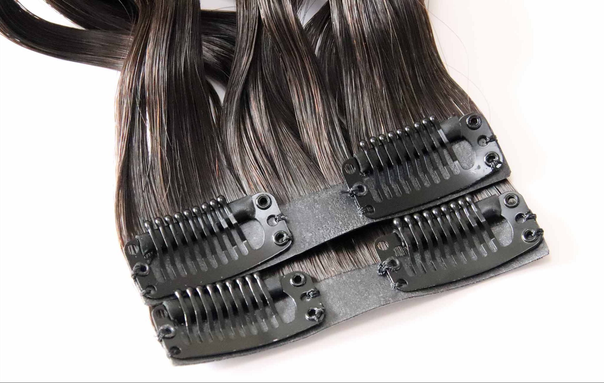 virgin hair Injected skin clips in hair extension