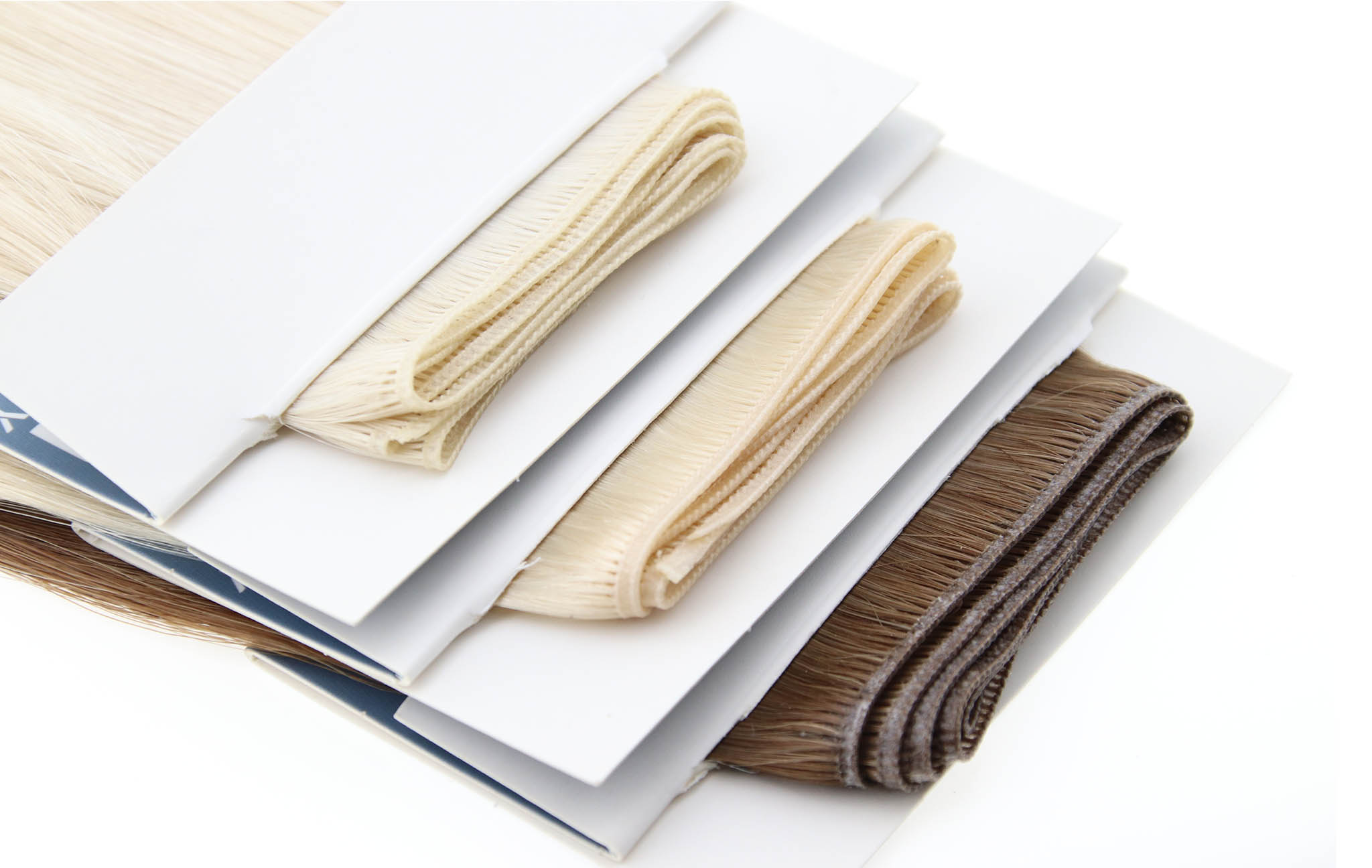 blonde and dark genius weft hair extension