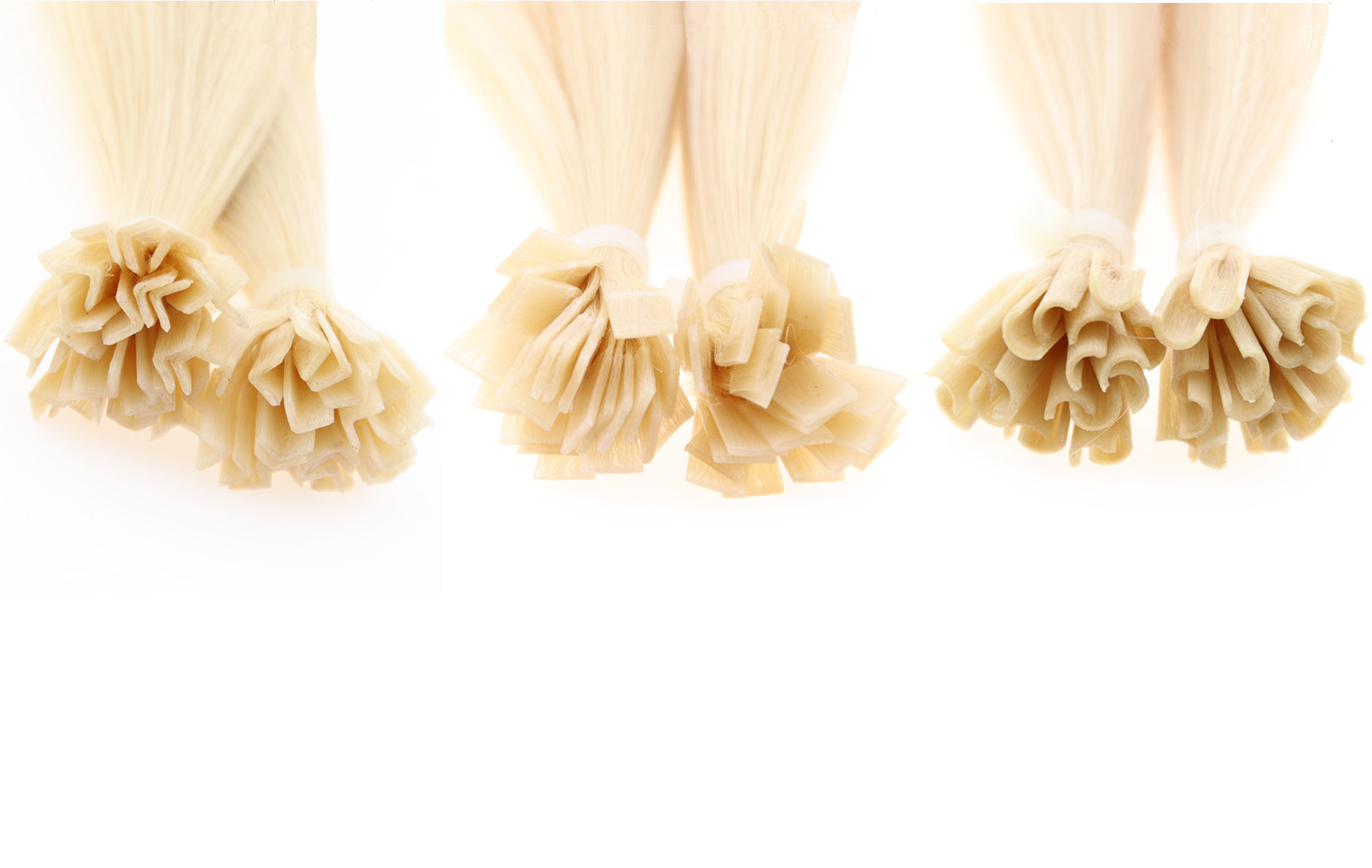 blonde U shape prebonded hair extension keratin hair